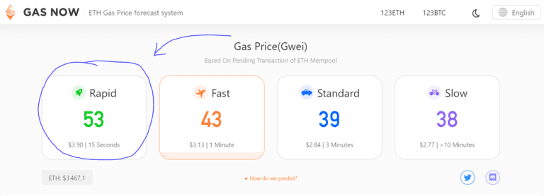 Gasnow ethereum cost of a transaction