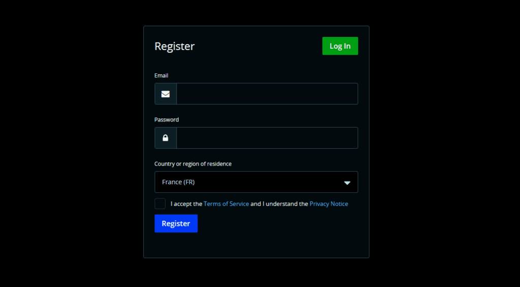 Register on BitMEX